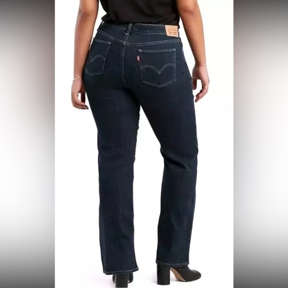 Levi's Women's Classic Bootcut Mid Rise Jeans Sz 22W Dark Blue NEW - Picture 2 of 11
